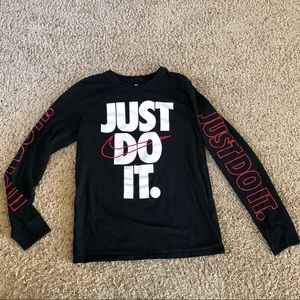 Nike long sleeve size small black red white